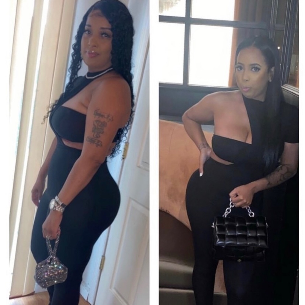 Black bodysuit w/ bandu M&L size available